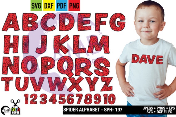 Spider Letters and numbers, superhero Letter clipart, Alphabet clipart,School Clipart, commercial use, AMB-2644 Il_570xn