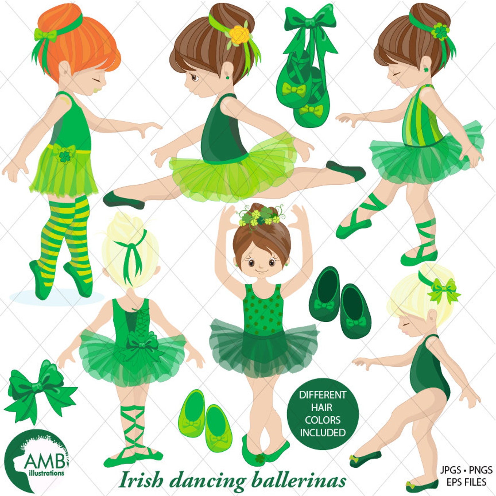 irish ballerina clipart, irish ballet clipart, irish dancers, girl dancing, commercial use, instant download, amb-1588 irish ballerina clipart, irish ballet clipart, irish dancers, girl dancing, commercial use, instant download, amb-1588