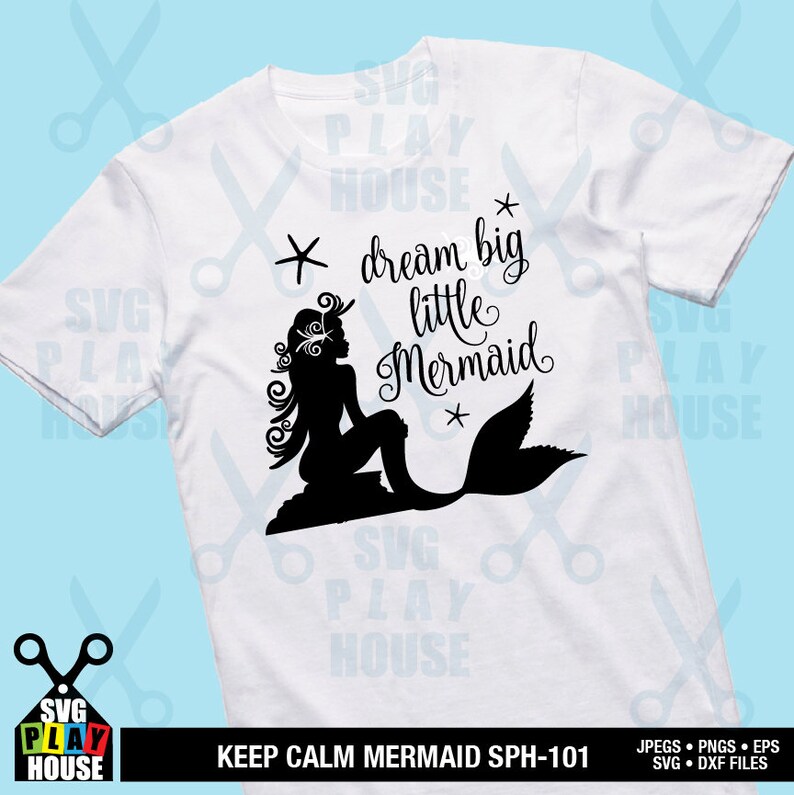Download Art Collectibles Clip Art Big Dream Little Mermaid Svg Svg Files Beach Svg Commercial Use Sph 111 Instant Download Cricut Cut Files Mermaid Svg