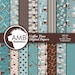 Pamela Heidinger reviewed Coffee Digital Papers, Coffee Bean Papers, Coffee names paper, Chocolate brown and teal papers, cafe au lait paper, comm. use, AMB-1564