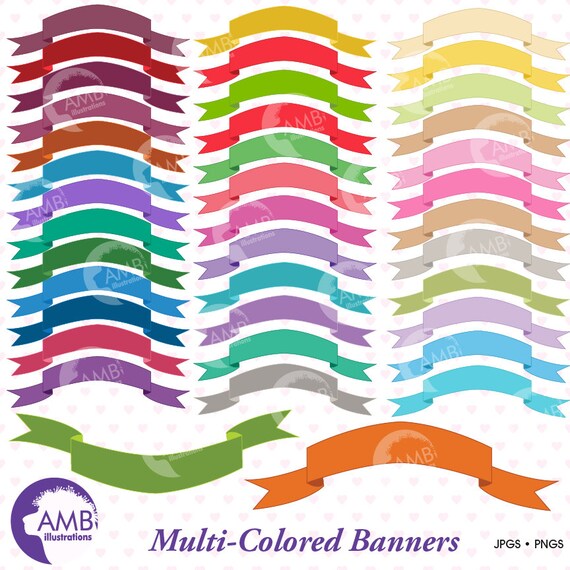 Banner Clipart Bunting Clipart Multi Colored Banners Clipart