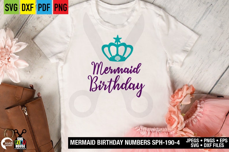 Download Clip Art Art Collectibles Happy Birthday Mermaid Numbers Svg Mermaid Birthday Numbers Commercial Use Fourth Birthday Sph 190 4 Mermaid Numbers Monogram Svg