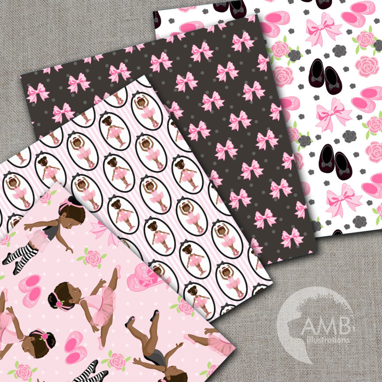 Ballerina Scrapbook Paper Ballet Scrapbooking Paper Ballet | Etsy