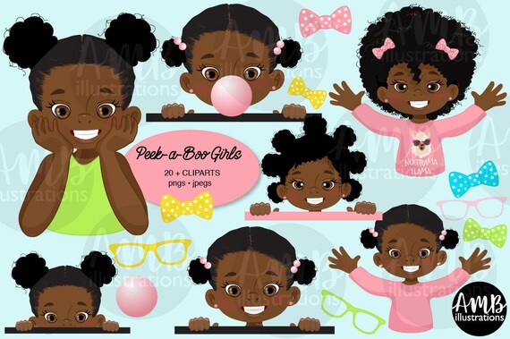 Peek-a-boo girls, best friends clipart, Sisters clipart, spa day, Commercial Use, AMB-2826 Il_570xn