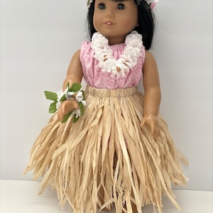 Hawaiian, Polynesian 4 Items Available - HULA TIME - 18&quot; American Girl Sized Doll - Fun for a Luau