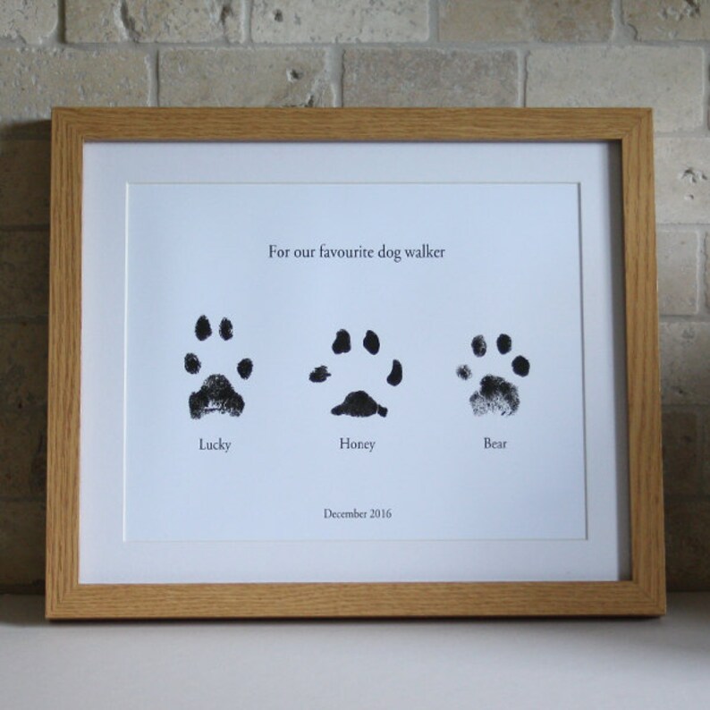 Paw print picture Print only Pet gift idea Gift ideas for Etsy