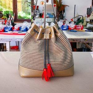 Leather Bucket Bag Etsy UK