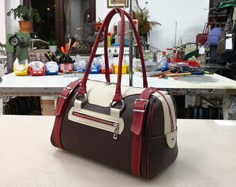 BURGUNDY Leather Handbag, Leather Tote Bag, Leather Duffel, Woman Leather Bag, Leather Satchel Bag, Woman Leather Tote, Women Leather Purse