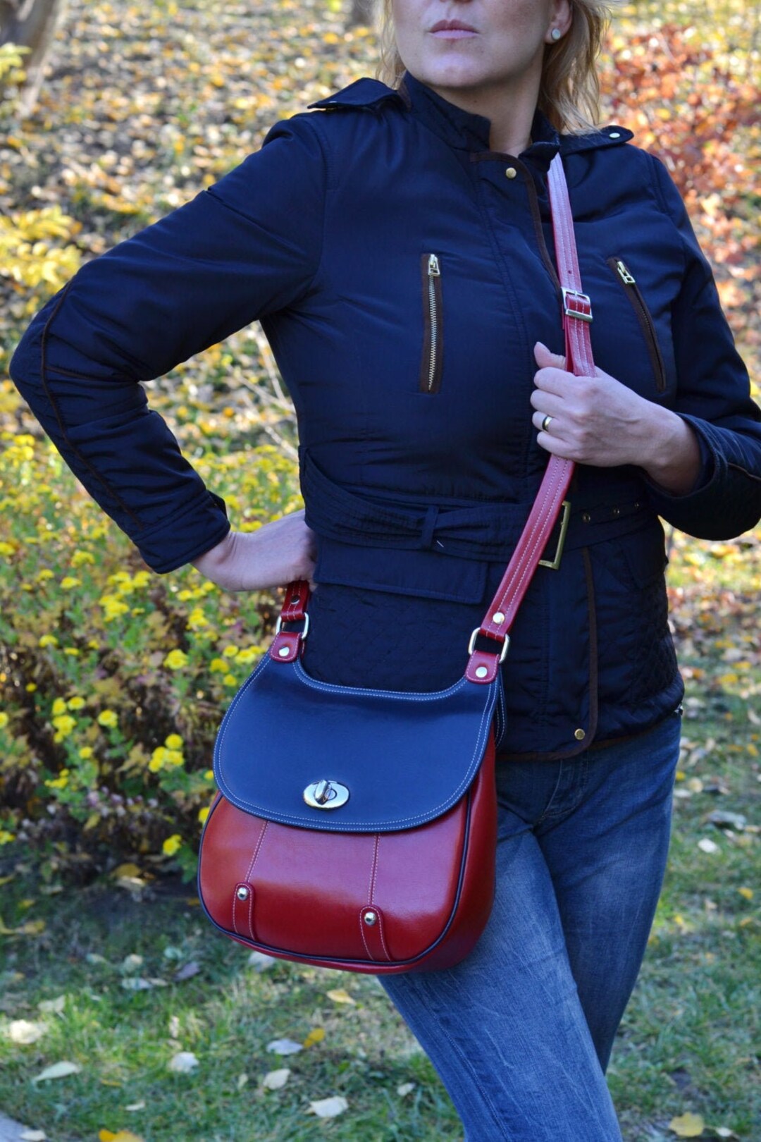 Top more than 86 red leather messenger bag super hot - in.duhocakina