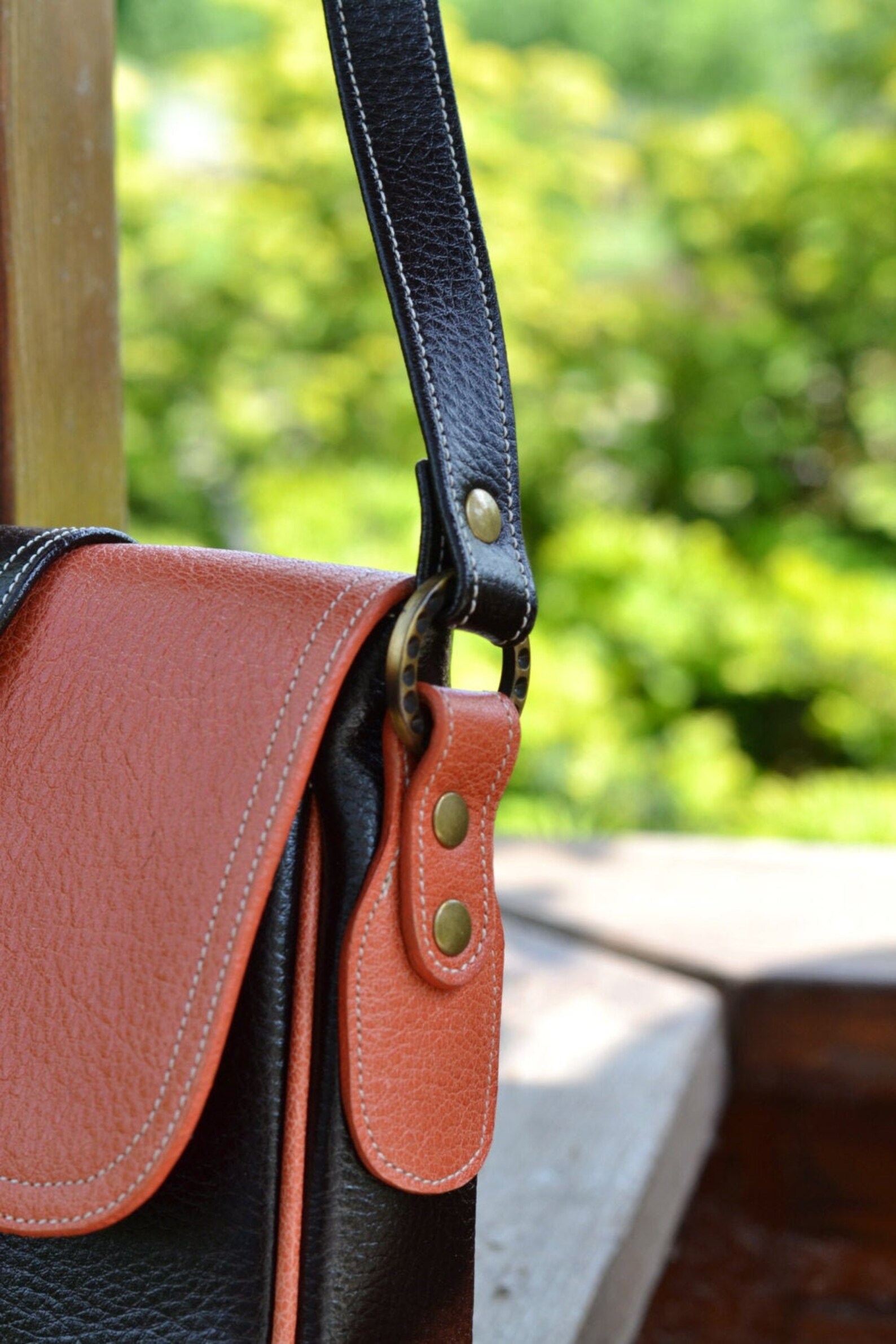 Brown SMALL LEATHER BAG Small Crossbody Bag Small Leather Etsy