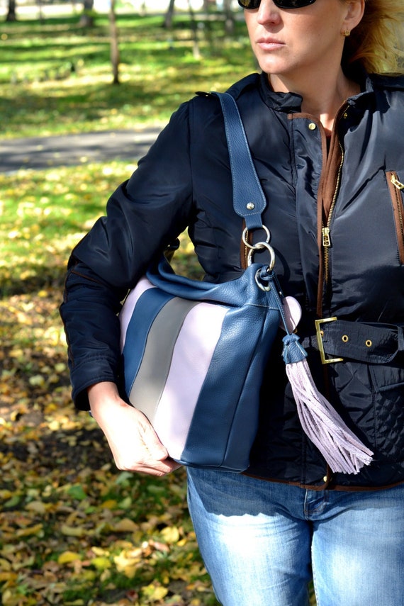 Lavender leather purse hot sale