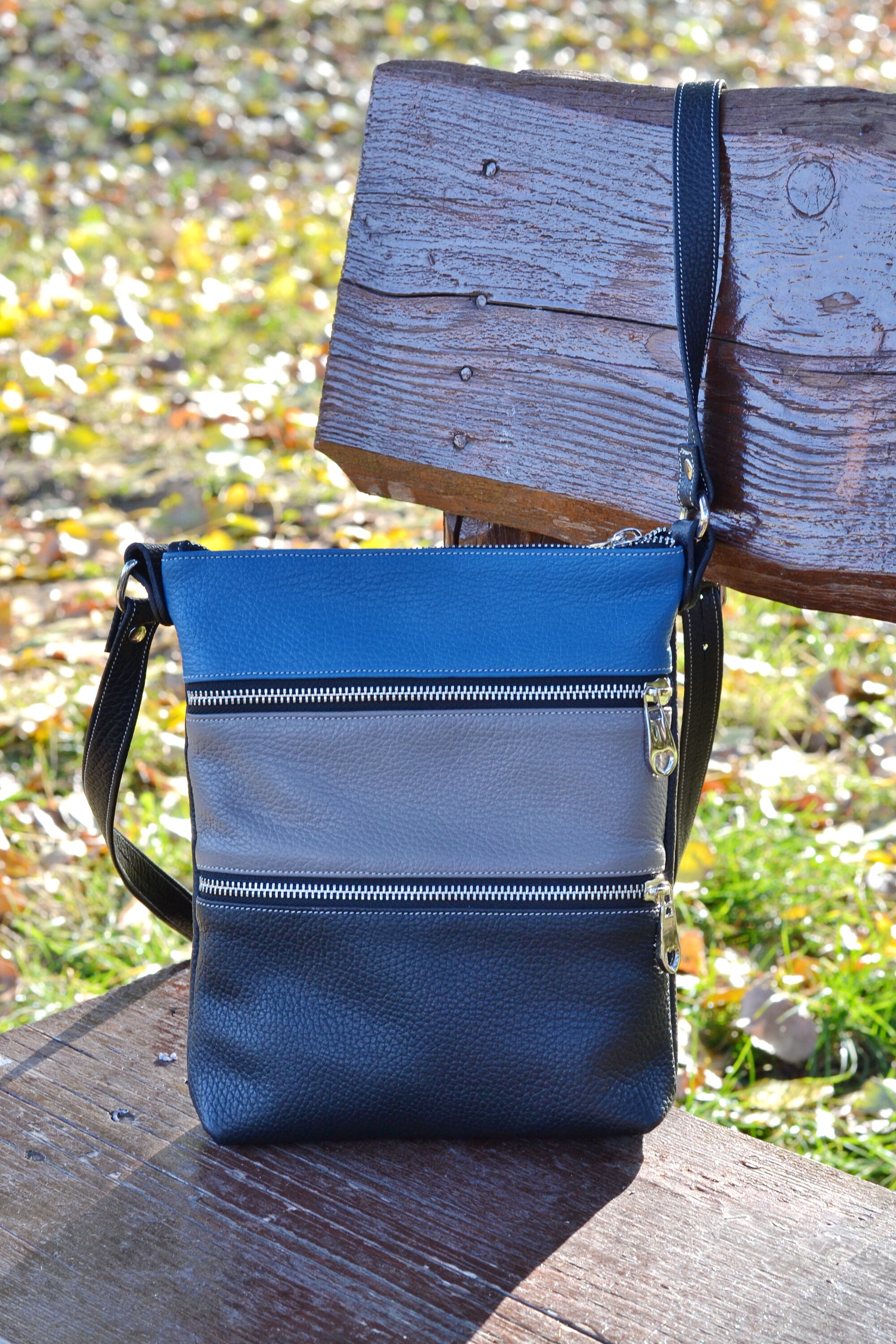 BLACK LEATHER HANDMADE BagLeather Crossbody Bag Leather Etsy