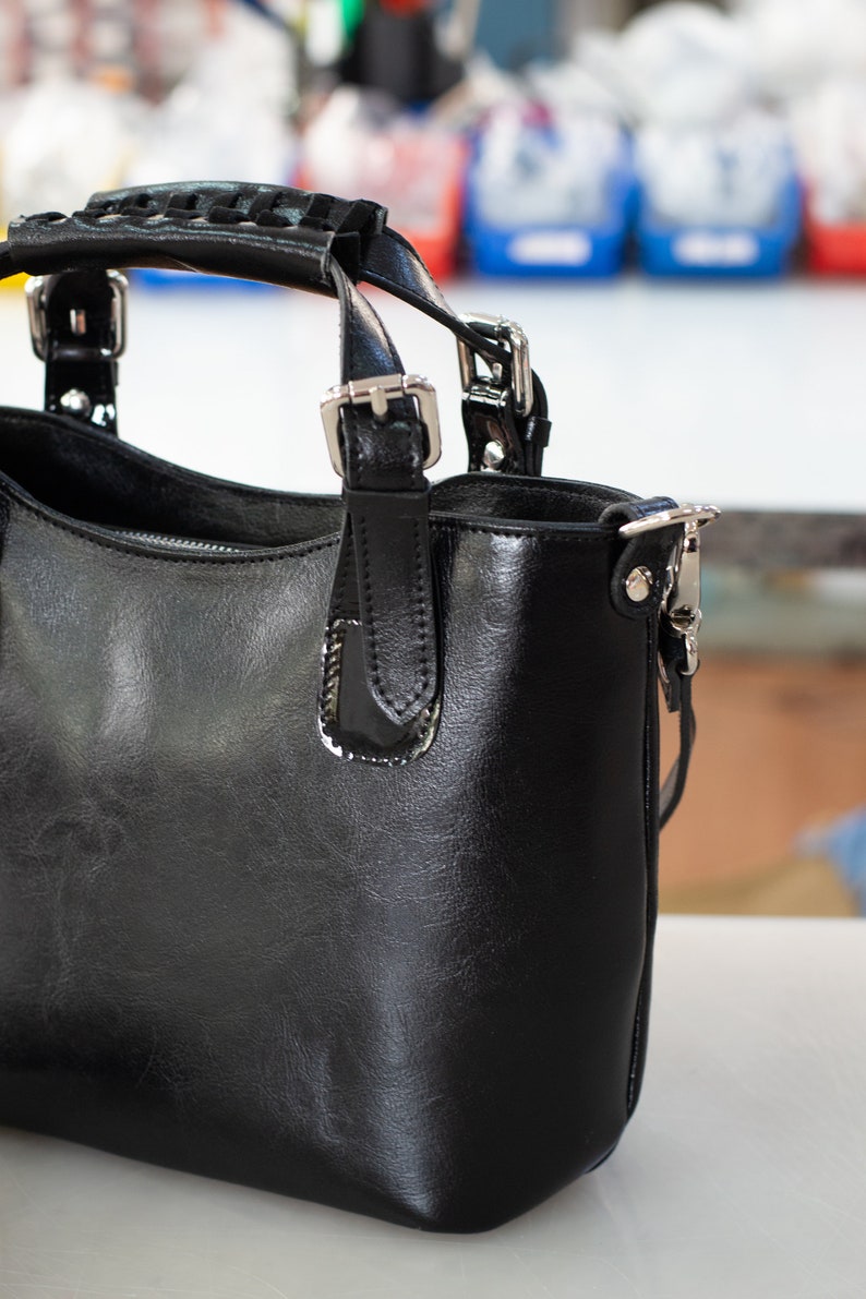 Small BLACK LEATHER BAG, Leather Tote Bag, Leather Shoulder Bag, Medium Leather Bag, Leather Bags Women, Woman Leather Tote, Black Handbag leather bags	tote bag	leather tote bag	leather shoulder bag	leather knitting	shoulder bag	leather handbag