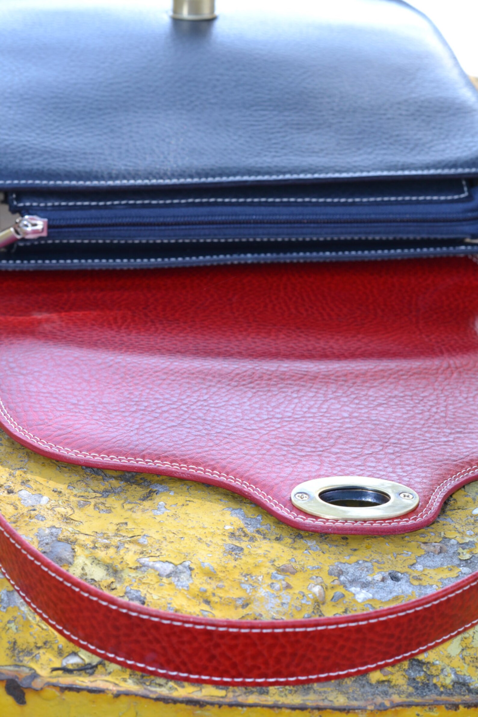 Leather Messenger Bag Blue Leather Shoulder Bag Womens Etsy