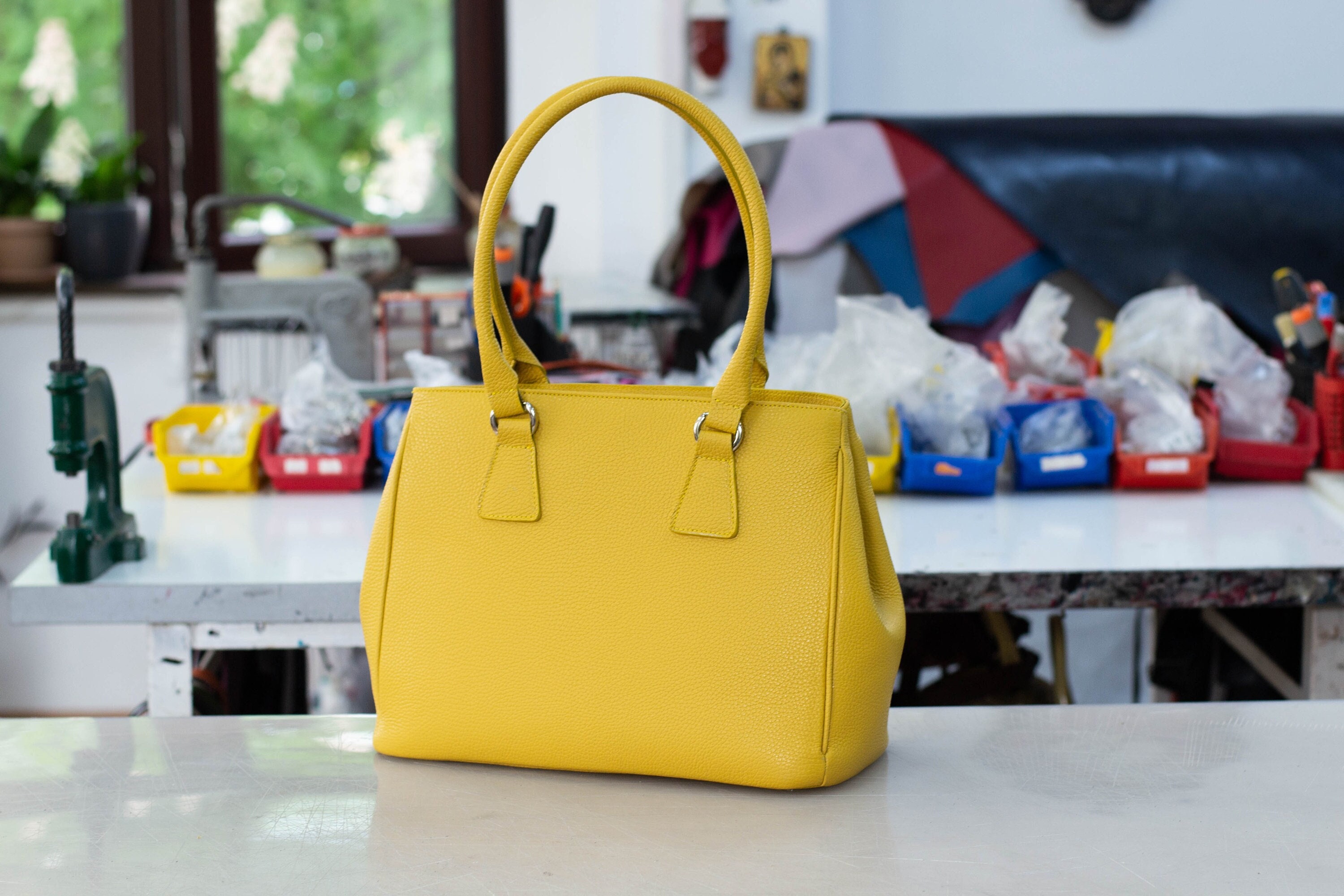 designer yellow bag