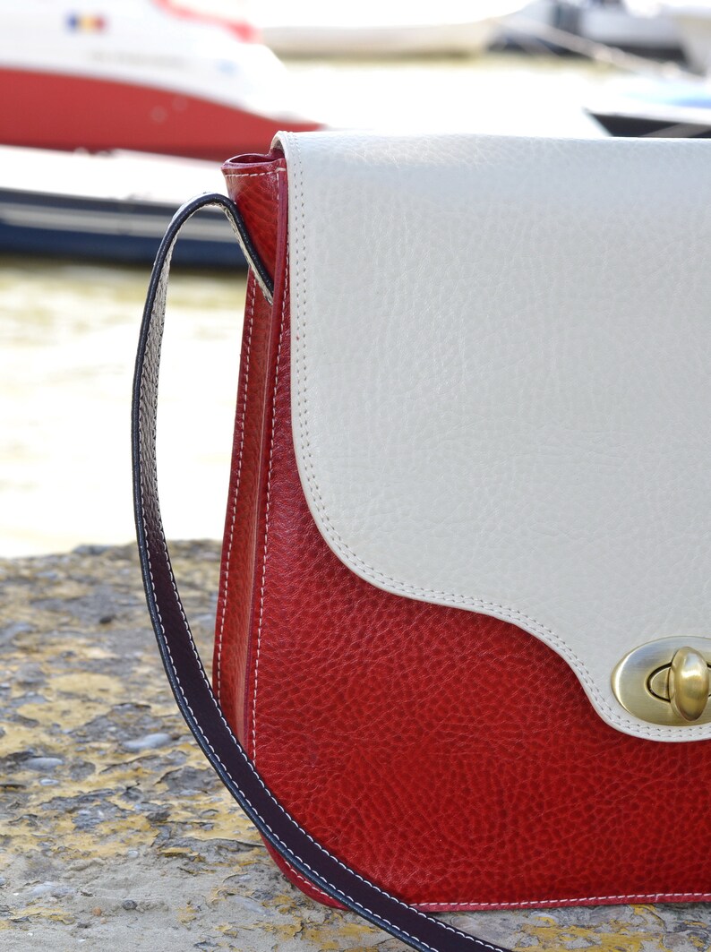 Leather Messenger Bag Blue Leather Shoulder Bag Womens Etsy