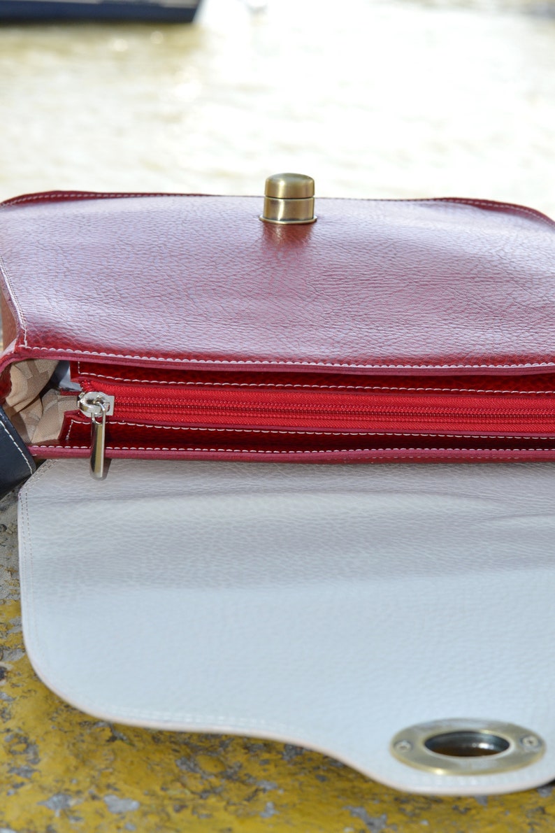 Leather Messenger Bag Blue Leather Shoulder Bag Womens Etsy