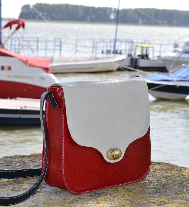 Leather Messenger Bag Blue Leather Shoulder Bag Womens Etsy