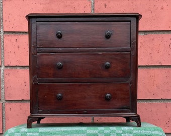Vintage Miniature 3 Drawer Chest