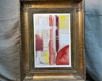 Marco francés del siglo XVIII con arte contemporáneo.