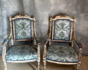Set of Two Vintage Italian Armchairs