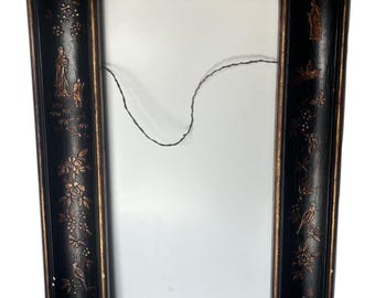 Black Chinoiserie Concave Frame