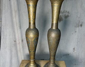 2 piezas de hierros de latón marroquí