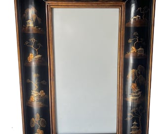 Chinoiserie Black Lacquer Frame