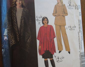 McCalls M4934, sizes 26W-50, UNCUT sewing pattern, craft supplies, womens, jacket, top, skirt, pants