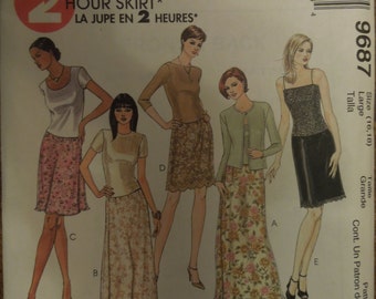 McCalls 9687, sizes 16-18, UNCUT sewing pattern, craft supplies, misses, womens