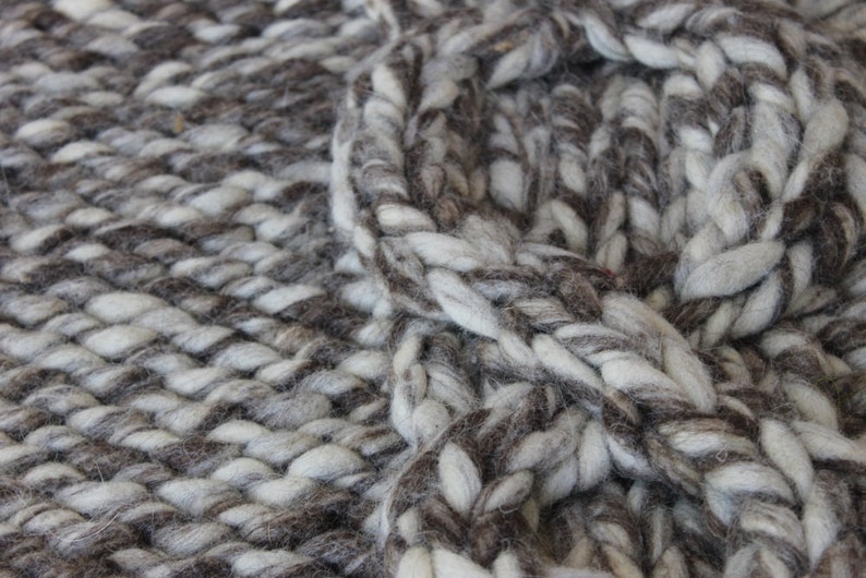 Hand stricken Teppich Wolle Teppich Hand stricken Wolle | Etsy