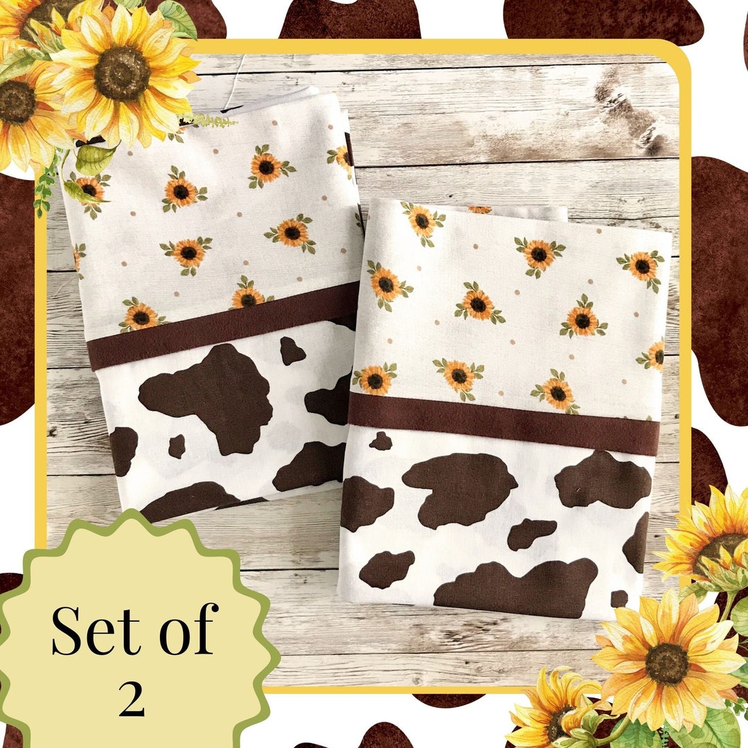 Highland Cow Print Pillowcase, Cotton Standard Pillowcase by Sew Lovely