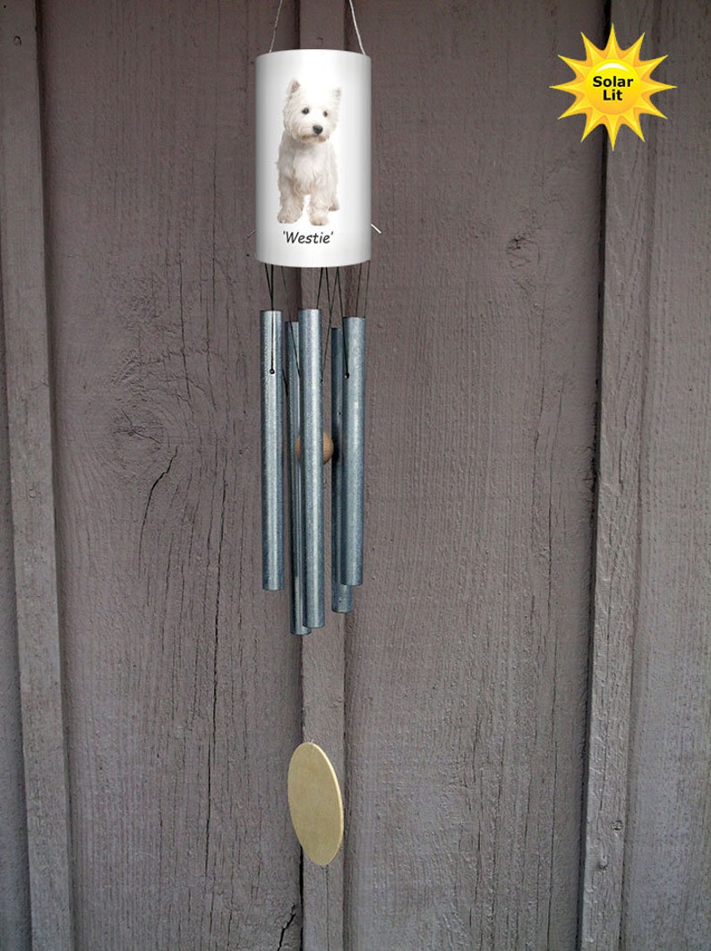 Wind Chimes Westie wind chime Dog Memorial Dog sympathy Etsy