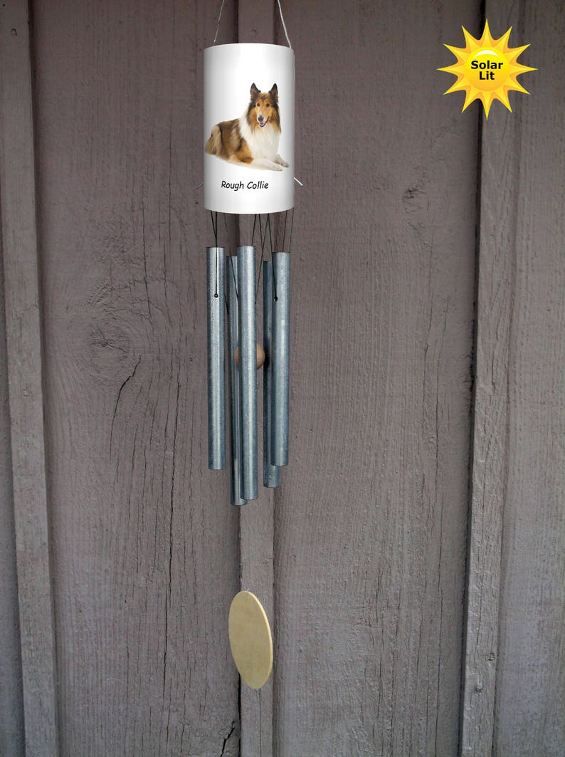 Wind Chimes Rough Collie wind chime Dog Memorial Loss of Etsy