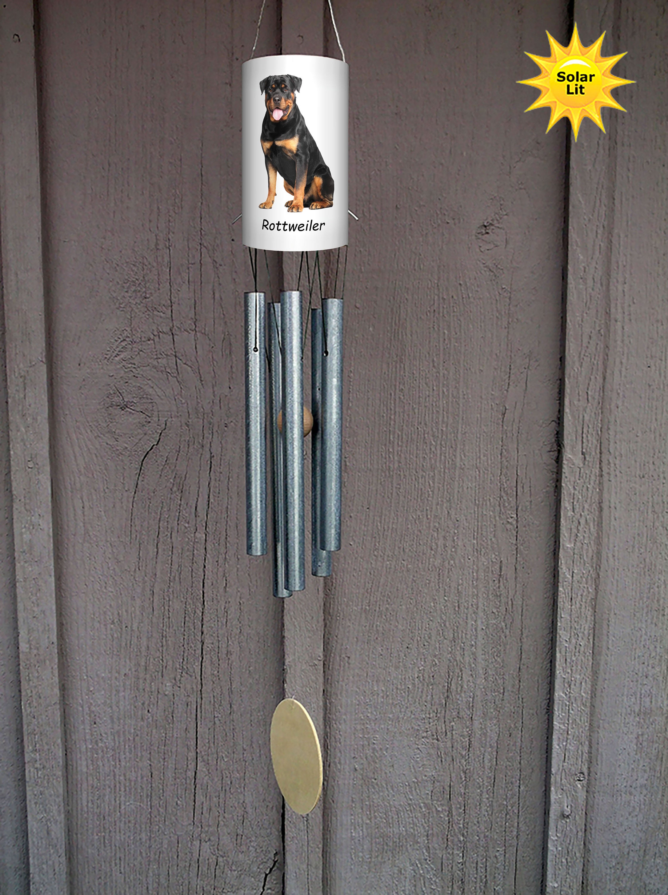 Wind Chimes Rottweiler wind chime Dog Memorial Dog Etsy