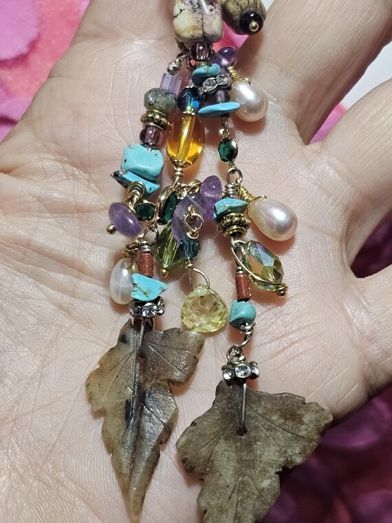 whimsical handmade artesian statement jewelry mul… - image 1