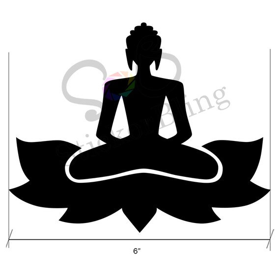 Buddha Zen Yoga Lotus 6 Die Cut Vinyl Decal Sticker Car | Etsy