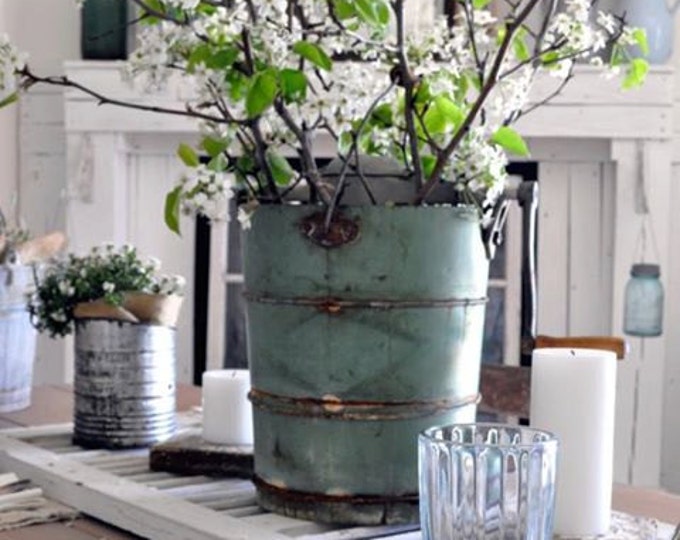 Vintage Ice Cream Bucket Etsy