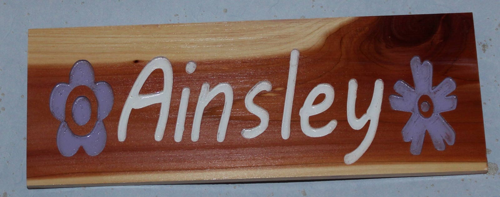 Cedar Wood Carved names on Wood Etsy