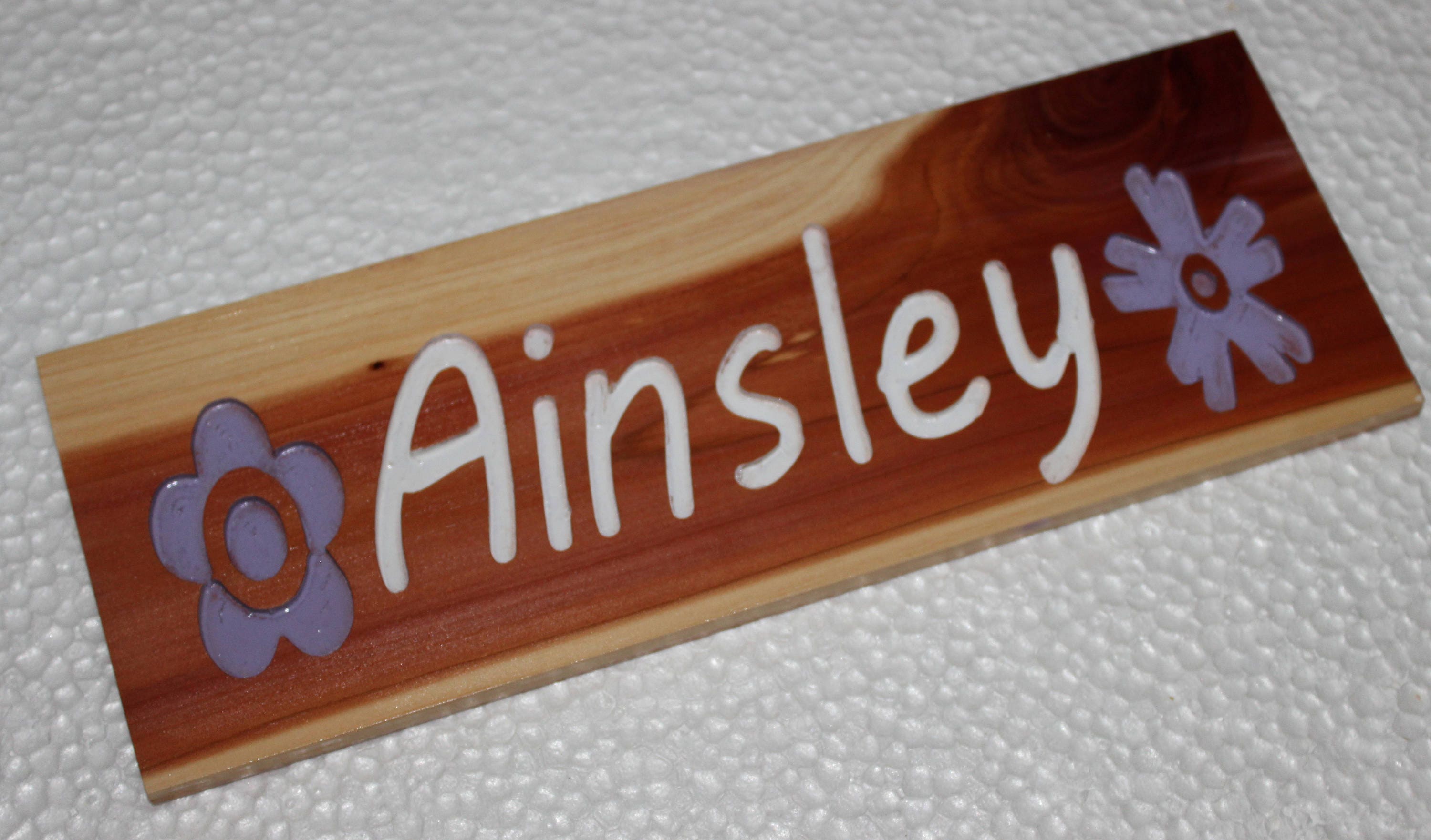 Cedar Wood Carved names on Wood Etsy