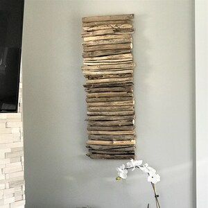 Large Driftwood Wall Hanging Art, Driftwood Hanging Art, Wall Art, Unique Wall Decor, Large Driftwood Art, Wall Sculpture, Driftwood Art afbeelding 7