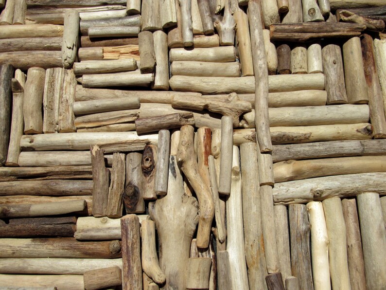 Large Driftwood Mosaic Wall Art, Coastal Home Decor image 7
