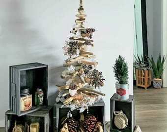 Handcrafted Driftwood Christmas Tree - Versatile, Eco-Friendly Holiday Decor, Medium/Large Sizes, Coastal Decor, Unique Christmas Decor
