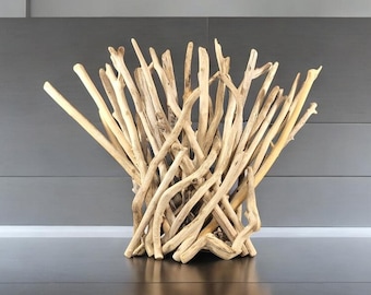 Bleached Driftwood Sculpture – Coastal Home Decor
