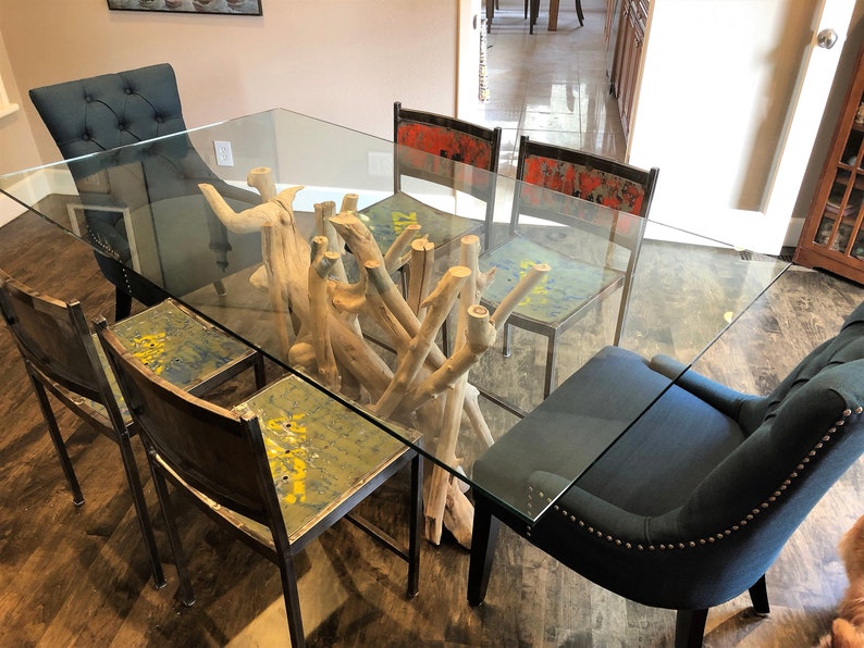 Large Driftwood Dining Table Base Coastal Table Driftwood Etsy