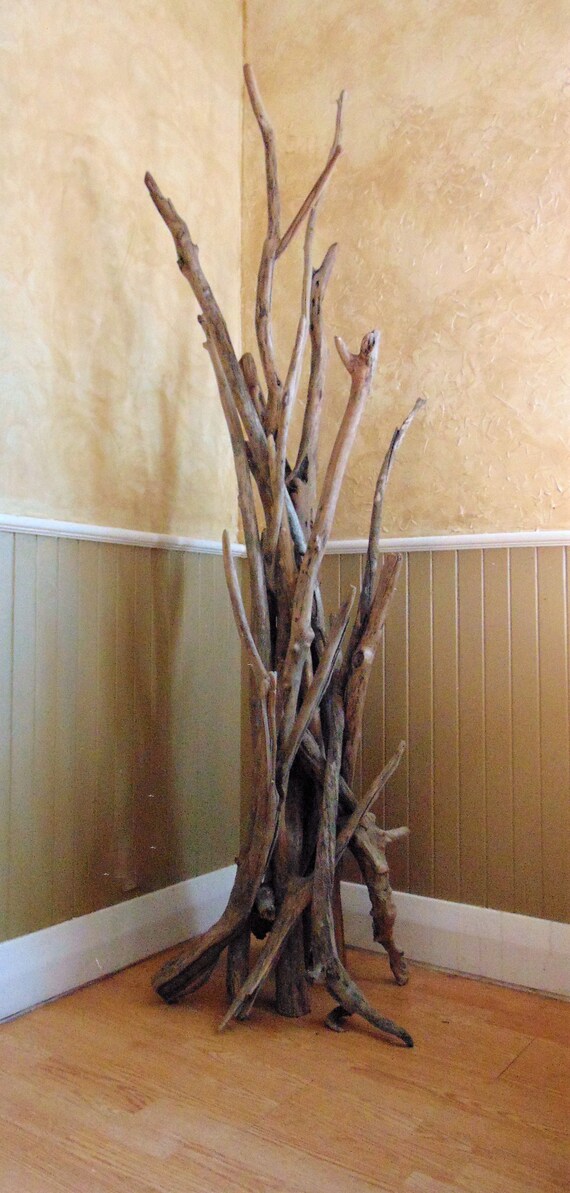Verticalement Debout Porte Manteau Bois Flotté Bois Flotté Patères Porte Manteau En Bois Debout Porte Manteau Decor Driftwood Beach Art En Bois