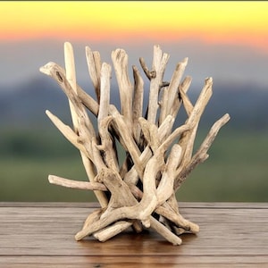 Small Abstract Driftwood Sculpture - Versatile Home Decor, Customizable Colors, Wood Sculpture, Driftwood Art, Driftwood Decor, Wood Art
