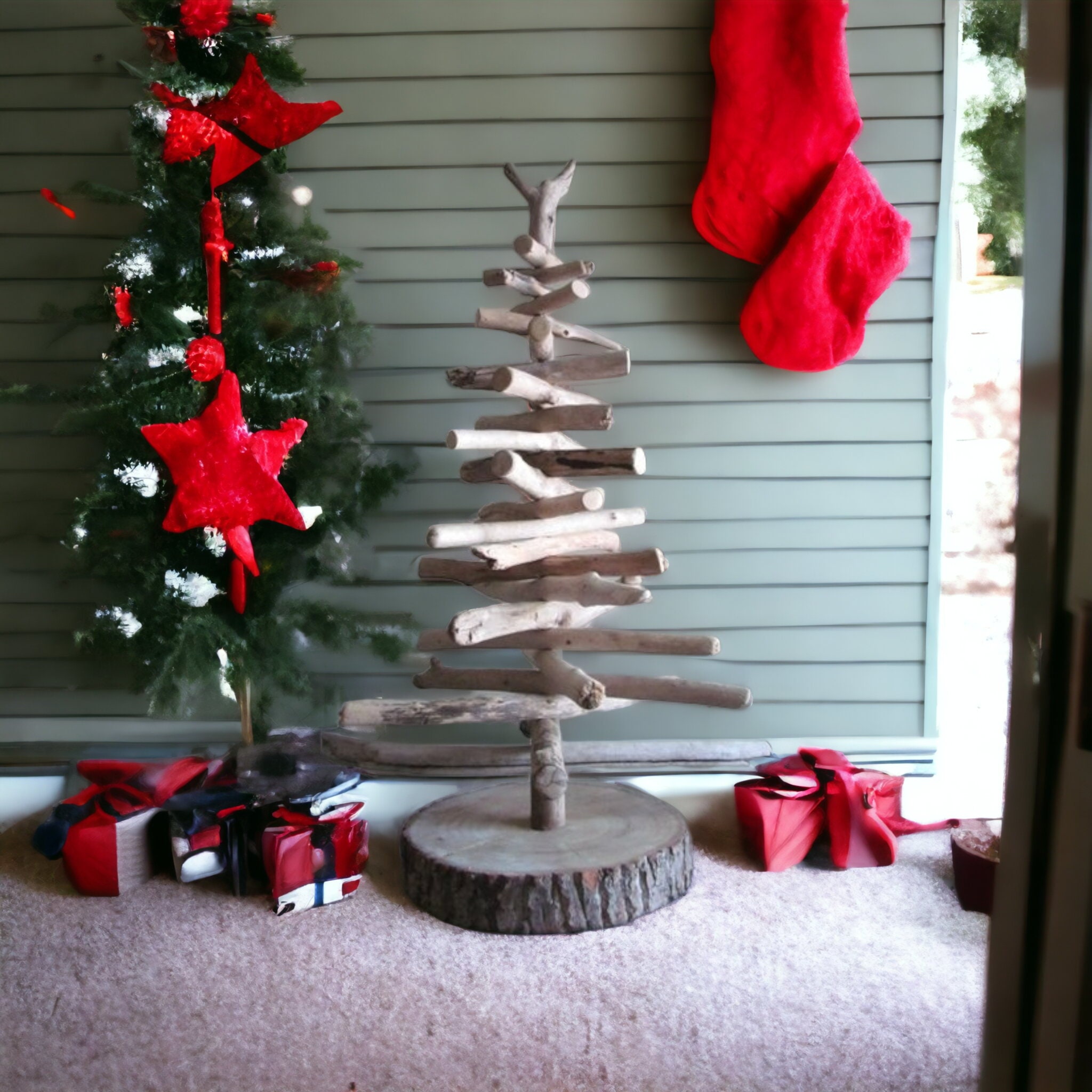 Árbol de Navidad artesanal de madera flotante: decoración navideña versátil  y ecológica, tamaños mediano/grande, estilo costero, decoración navideña  única. - Etsy México, image size:2048x2048