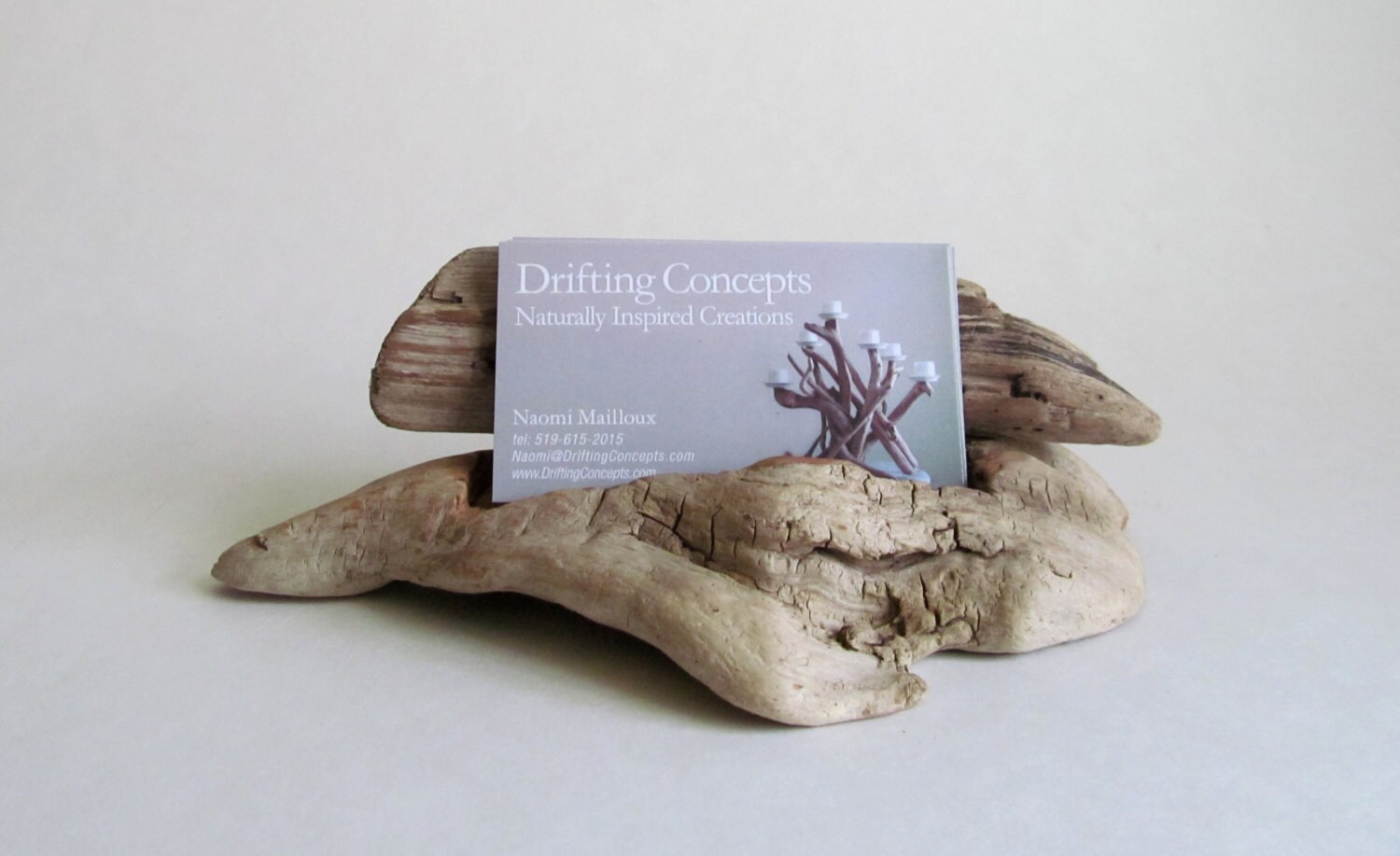 Carved Driftwood Business Card Holder Driftwood Business Card Etsy Canada