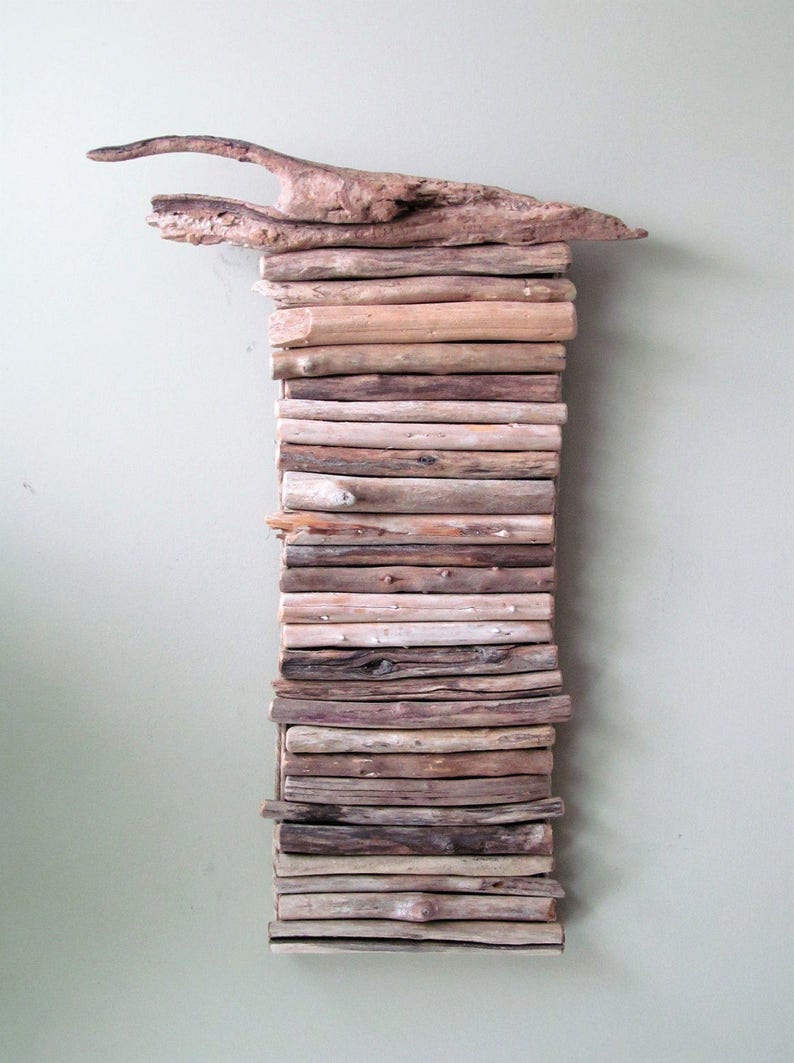 Driftwood Wall Hanging Art, Wall Art, Unique Wall Decor, Rustic Home Decor, Wood Wall Sculpture, Driftwood Art, Coastal Art, Driftwood Art image 6